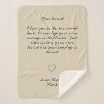 Handwritten Message Personalize Text Sherpa Blank