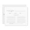 Handwritten minimalist Bridal shower recipe card
