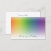 Handwritten Modern Colorful Template Beauty Salon Business Card (Front/Back)