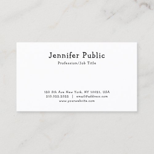 Handwritten Modern Simple Professional Template Business Card