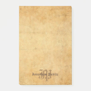 Handwritten Monogram Elegant Template Classic Post-it Notes