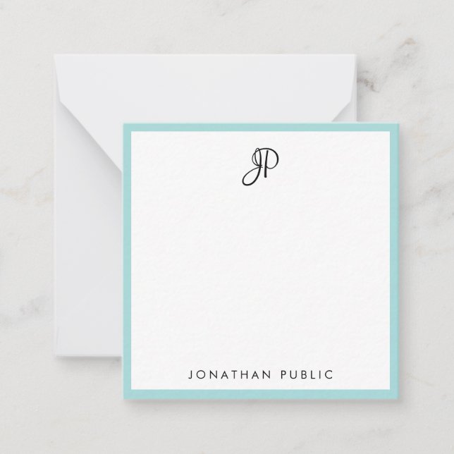 Handwritten Monogram Template Minimalist Elegant (Front)