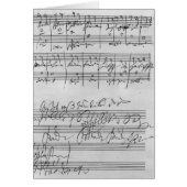 Handwritten musical score (Front)