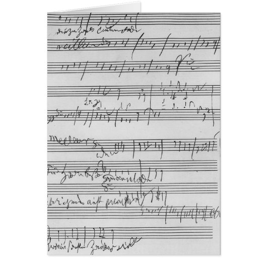 Handwritten musical score (Front)