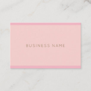 Handwritten Name Elegant Pink Gold Template Top Business Card