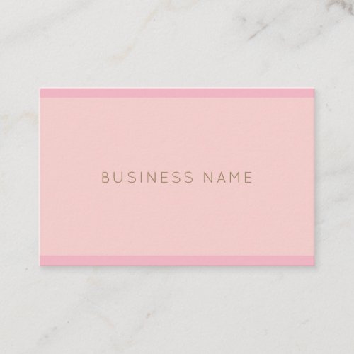 Handwritten Name Elegant Pink Gold Template Top Business Card