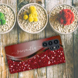 Handwritten Name Glam Red Metal Glitter s10<br><div class="desc">The design is a photo and the cases are not made with actual glitter, sequins, metals or woods. This design is also available on other phone models. Choose Device Type to see other iPhone, Samsung Galaxy or Google cases. Some styles may be changed by selecting Style if that is an...</div>