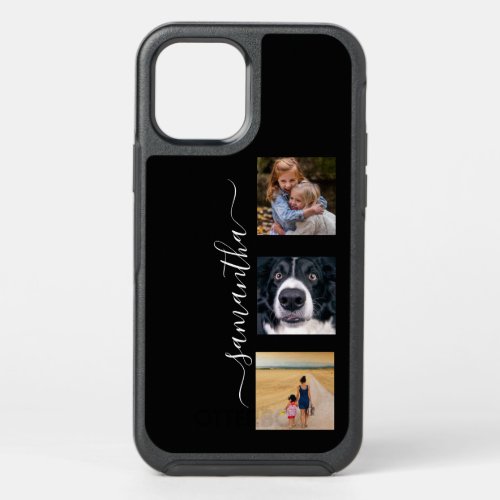 Handwritten Name Photo Collage Template Custom OtterBox Symmetry iPhone 12 Case