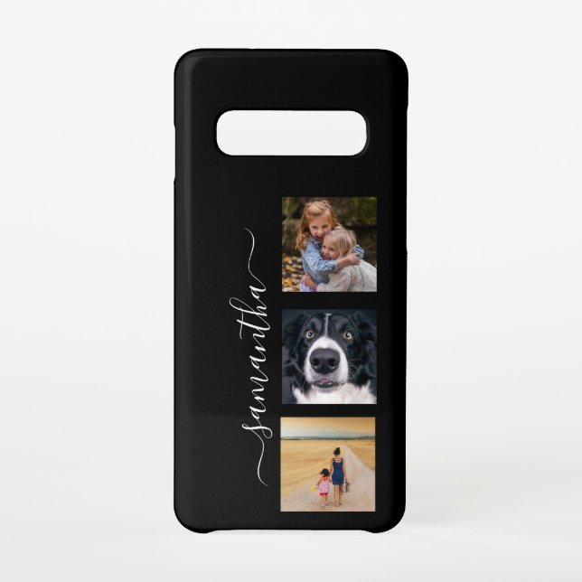 Handwritten Name Photo Template Custom Samsung Galaxy Case (Back)