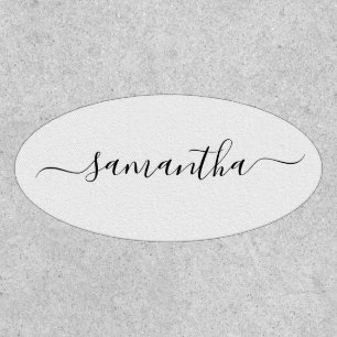 Handwritten Name Script monogram Patch