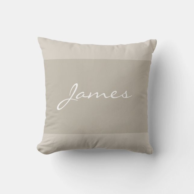 Handwritten Name Script Template Modern Elegant Outdoor Pillow (Front)