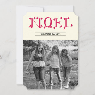 handwritten NOEL Holiday Card