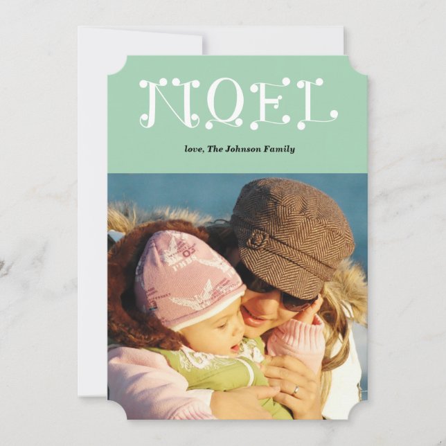 handwritten NOEL Holiday Card (Front)