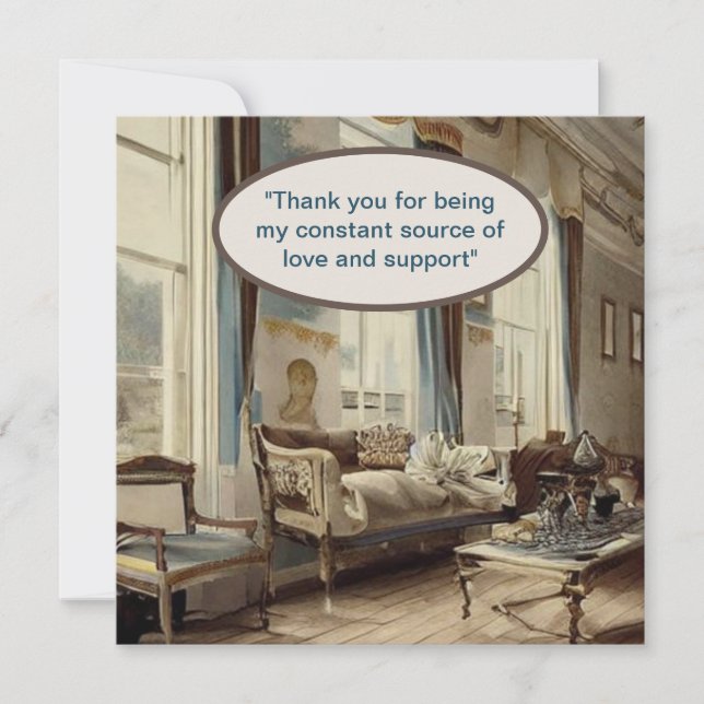 Handwritten Note: "Personal Charm" Note Card (Front)