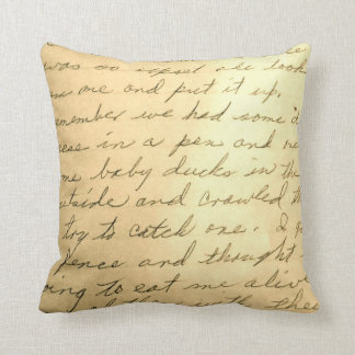Handwritten Note Pillow