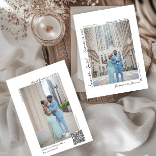 Handwritten Photo Save the Date Invitation