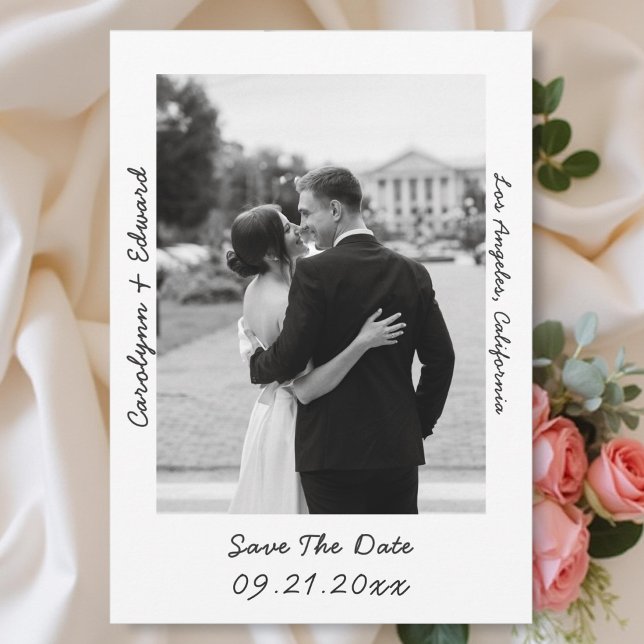 Handwritten Photo Wedding Save The Date (Creator Uploaded)