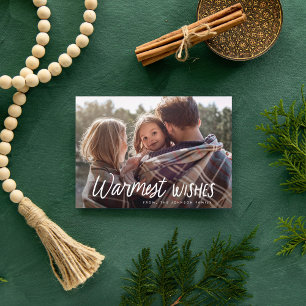 Handwritten Playful Typography Christmas Photo Holiday Card