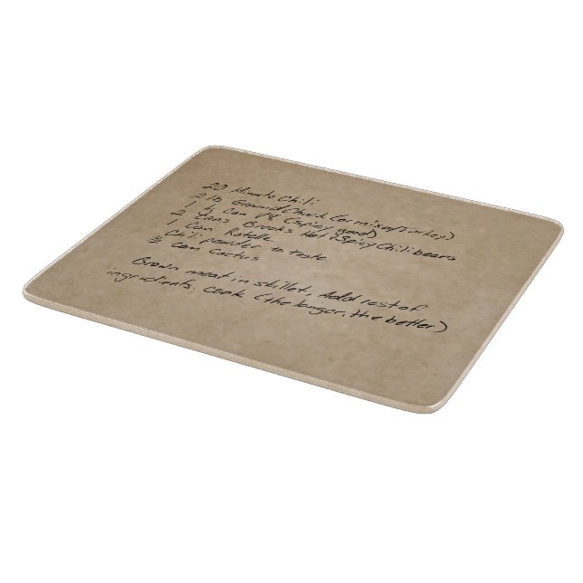 Discover Handwritten Recipe Family Keepsake Custom Photo Cutting Board