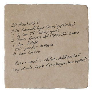 Handwritten Recipe Family Keepsake Custom Photo Trivet
