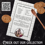 Handwritten  Recipe Keepsake Buffalo Add Photo  Kitchen Towel<br><div class="desc">Taupe Tan Gray Buffalo plaid. Add a photo Template kitchen towel. Type in your own recipe or keep my grandma's cookie recipe.
Create your own Recipe keepsake. Our Personalized products are great gifts for any reason.</div>