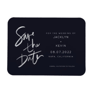 Handwritten Save the Date Magnet