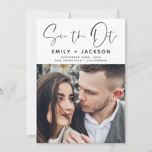 Handwritten Save the Date Photo