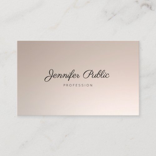 Handwritten Script Cosmetologist Beauty Hair Salon Business Card