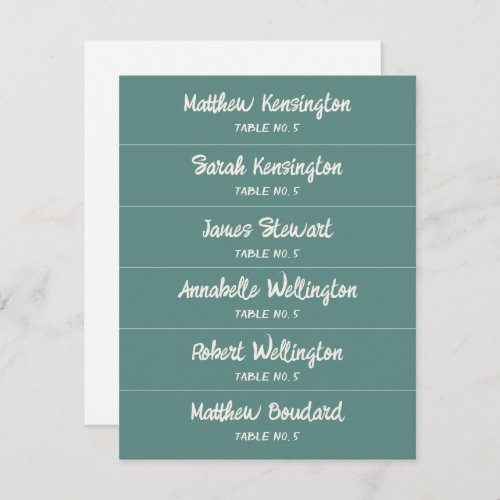 Handwritten Script Custom Name Wedding Place Cards