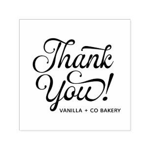 Handwritten Script Customer Thank You Self-inking Stamp