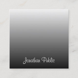 Handwritten Script Elegant Template Professional Square Business Card