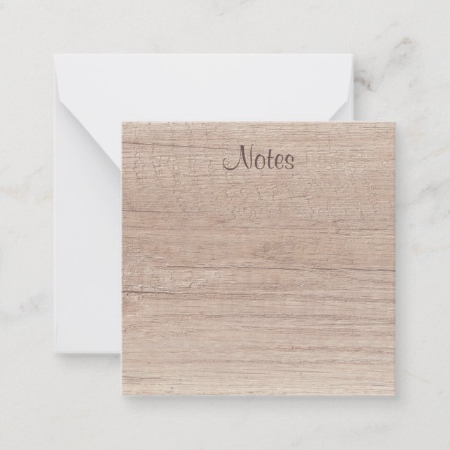 Handwritten Script Elegant Template Wood Look (Front)