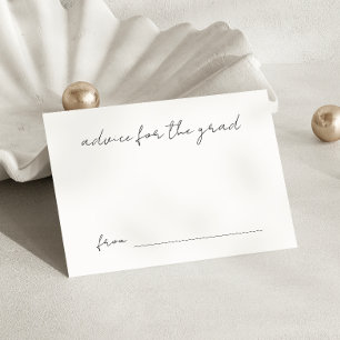 Handwritten Script Graduation Advice for the Grad Enclosure Card