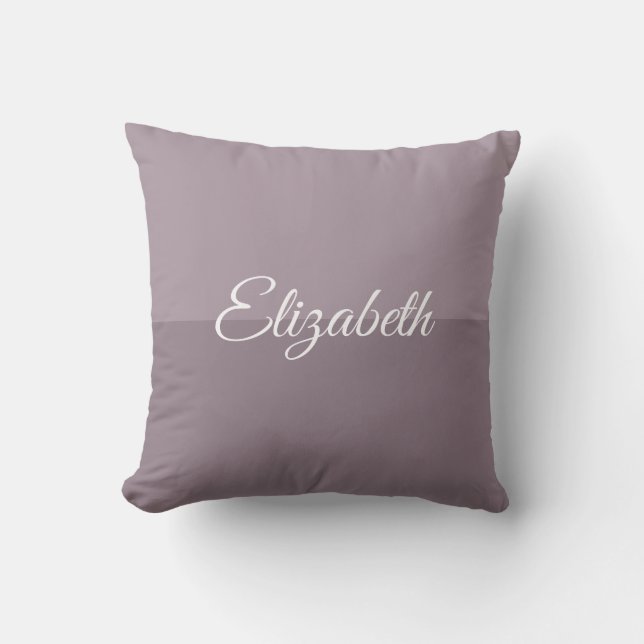 Handwritten Script Name Elegant Modern Creative Throw Pillow (Front)