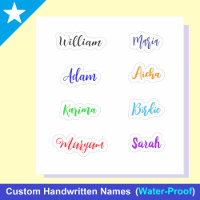 Handwritten Script Names, Best Waterproof Stickers