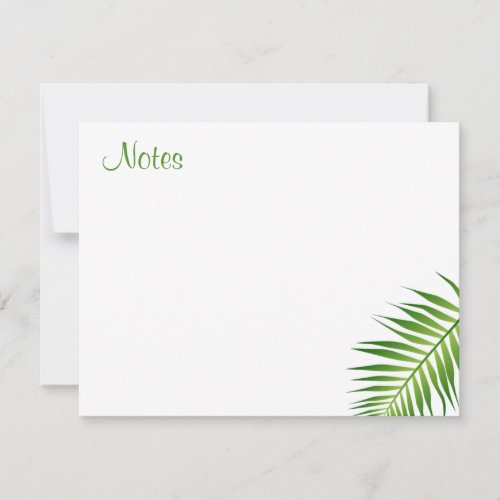 Handwritten Script Palm Leaves Template Floral