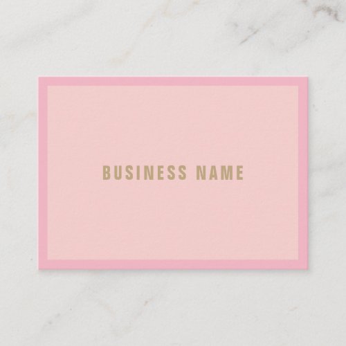 Handwritten Script Pink Gold Chic Template Modern Business Card