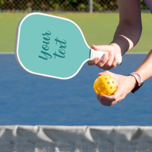Handwritten Script Template Custom Text And Color Pickleball Paddle