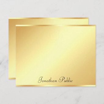 Handwritten Script Text Gold Background Template | Zazzle