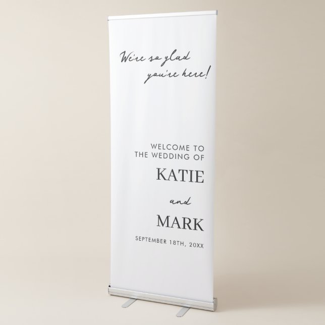 Handwritten Script Welcome To Our Wedding Sign (3/4)