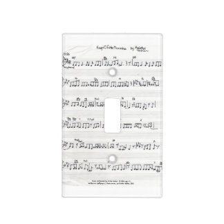 Handwritten Sheet Music light switch cover