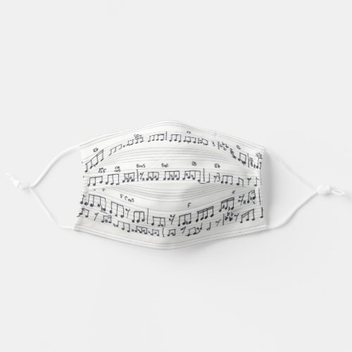 Handwritten Sheet Music Song Keep Of The Promise Adult Cloth Face Mask