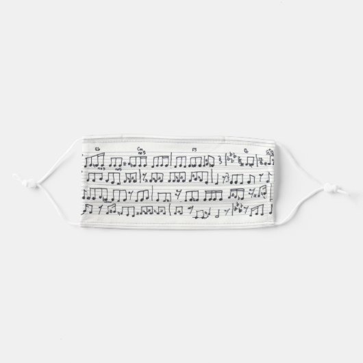 Handwritten Sheet Music Song Keep Of The Promise Adult Cloth Face Mask (Front, Folded)
