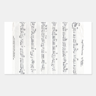 Handwritten Sheet Music sticker