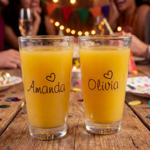 Handwritten Signature Heart Script Name Sticker