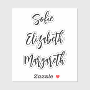 Handwritten Signature Script Name stickers