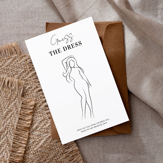 Handwritten Sketch The Dress Bridal Shower Game (Creator Uploaded)