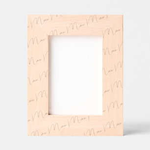 Handwritten-Style Personalized Wood Frame, 5x7, Engraved Frames