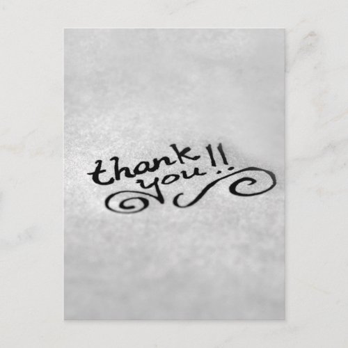 Handwritten Thank You Postcard