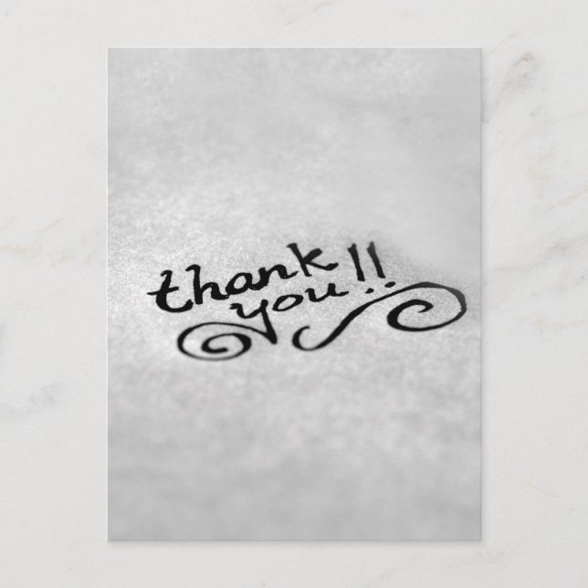 Handwritten Thank You Postcard (Front)